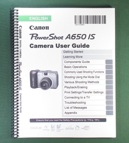 Canon powershot a650 - canon,